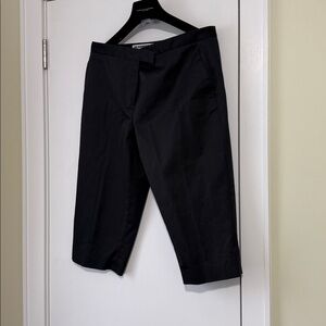 Jil Sander Elegant Black cotton stretch Capris size 42